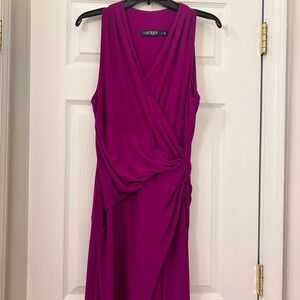 Ralph Lauren Women's Fuchsia Midi Dress